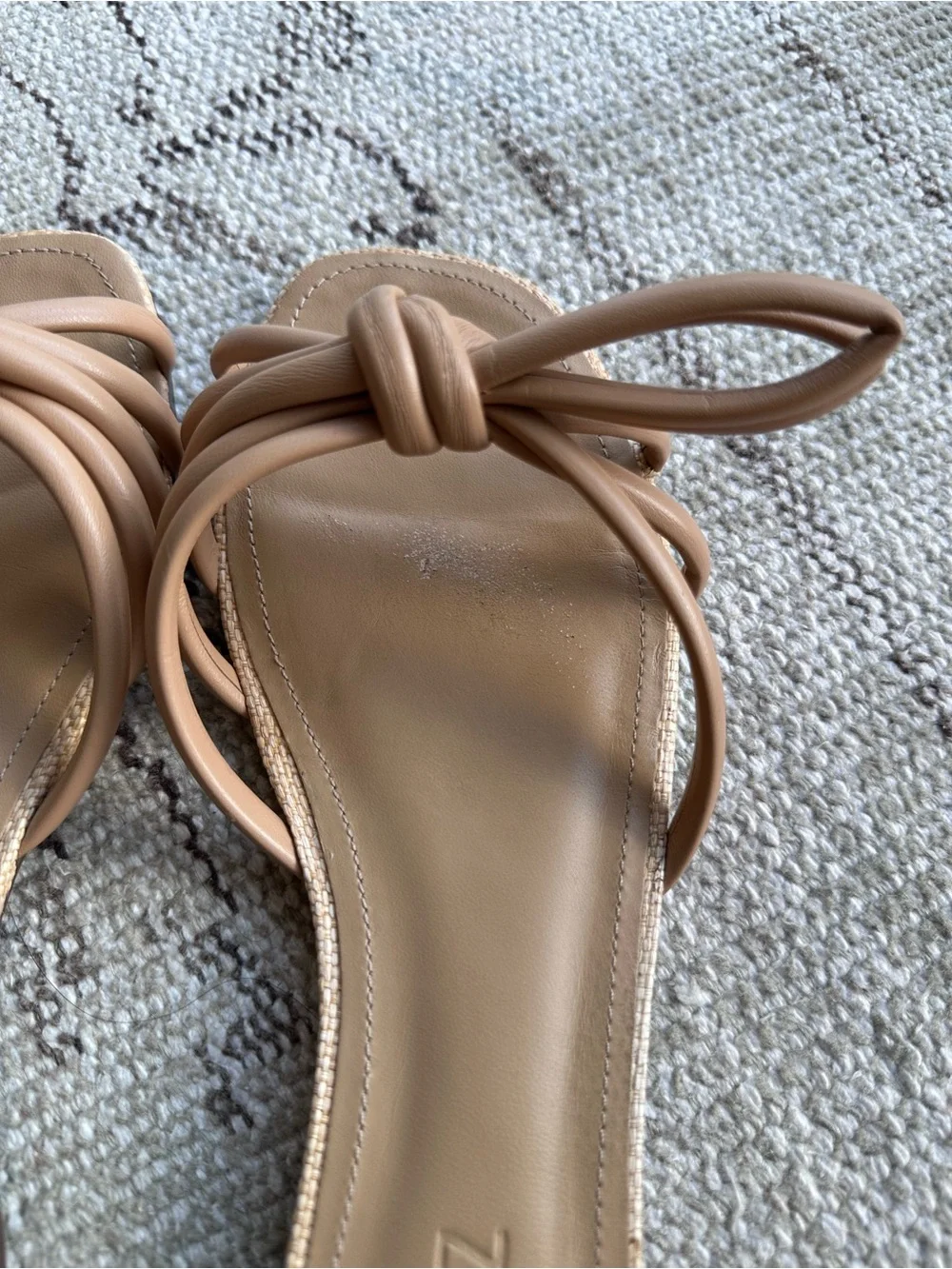 schutz blossom flat sandals